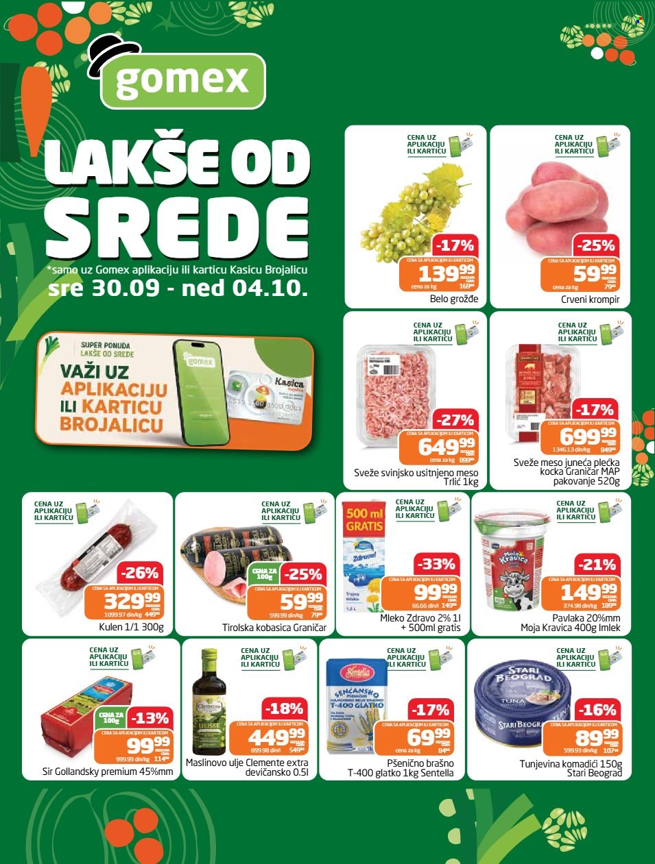 Gomex katalog - 30.09.2026 - 04.10.2026. Stranica 1