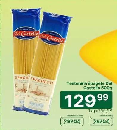 Testenina špagete Del Castello 500g