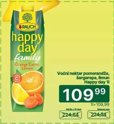Voćni nektar pomorandža, šargarepa, limun Happy day 1l