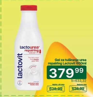 Gel za tuširanje urea repairing Lactovit 600ml