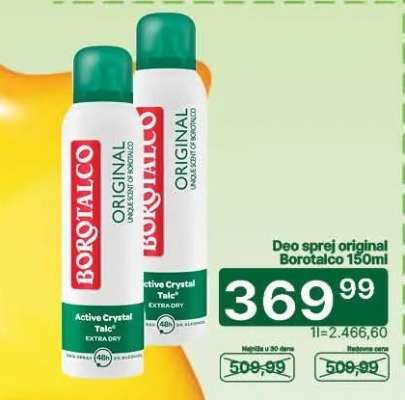 Deo sprej original Borotalco 150ml