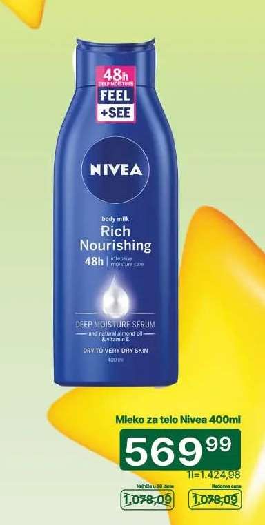 Mleko za telo Nivea 400ml