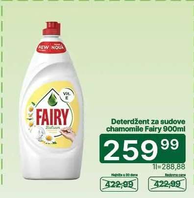 Deterdžent za sudove chamomile Fairy 900ml