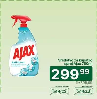 Sredstvo za kupatilo sprej Ajax 750ml