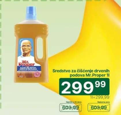 Sredstvo za čišćenje drvenih podova Mr.Proper 1l