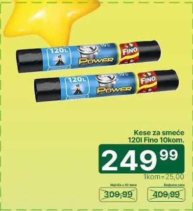Kese za smeće 120l Fino 10kom.
