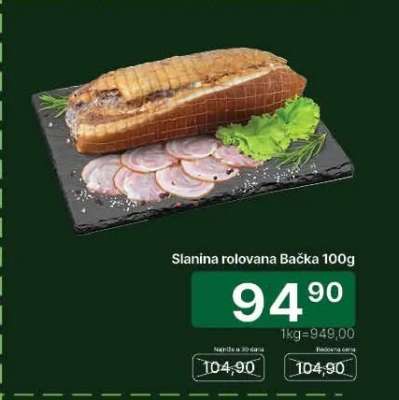 Slanina rolovana Bačka 100g