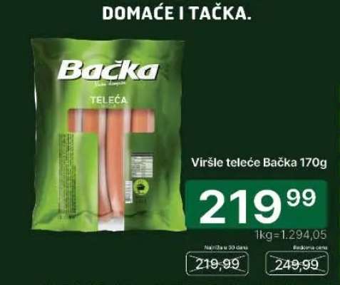 Viršle teleće Bačka 170g