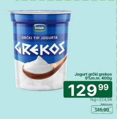 Jogurt grčki Grekos