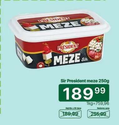 Sýr President Meze 250g