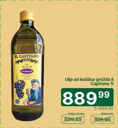 Ulje od koštice grožđa Il Capitano 1l
