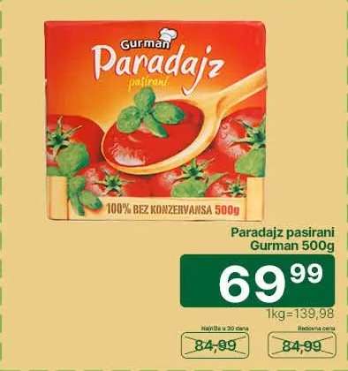 Paradajz pasirani Gurman 500g