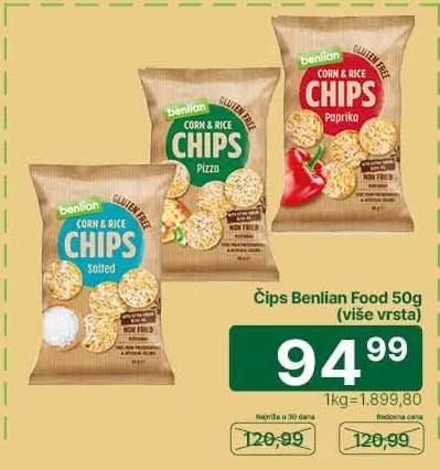Čips Benlian food 50g