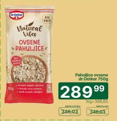 Pahuljice ovsene Dr. Oetker 750g