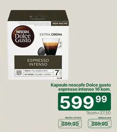 Kapsule Nescafe Dolce Gusto espresso intenso 16 kom.