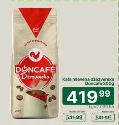 Kafa mlevena džezverska Doncafe 200g