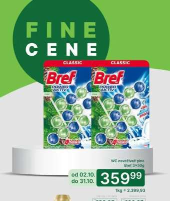 WC osveživač Pine Bref 3x50g