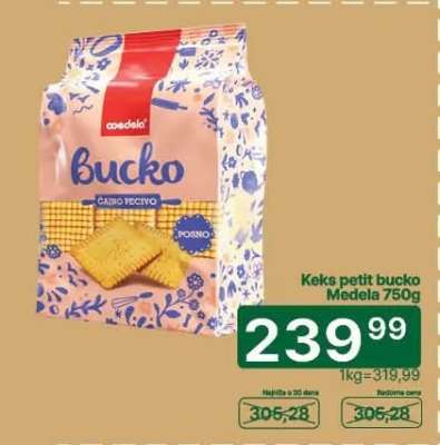 Keks petit Bucko Medela 750g
