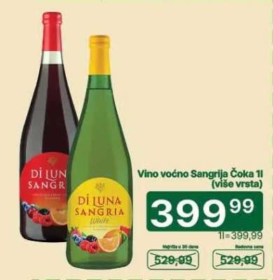 Vino voćno Sangrija Čoka 1l