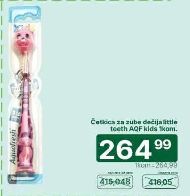 Četkica za zube dečija little teeth AQF kids 1kom.