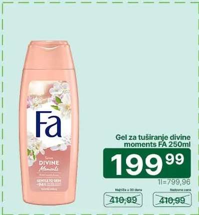 Gel za tuširanje divine moments FA 250ml