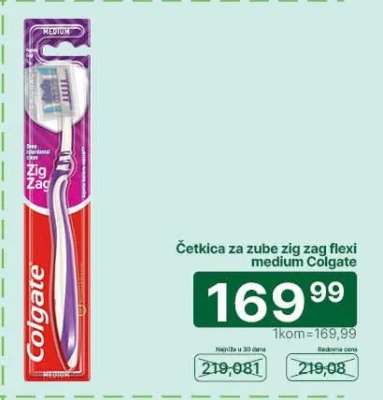 Četkica za zube zig zag flexi medium Colgate