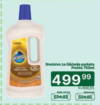 Sredstvo za čišćenje parketa Pronto 750ml