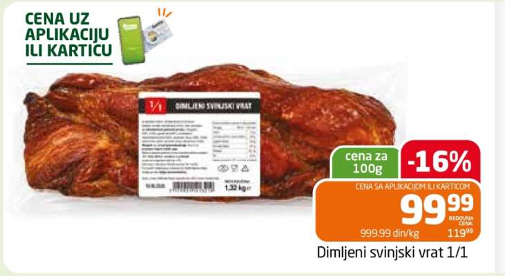 Dimljeni svinjski vrat 1/1