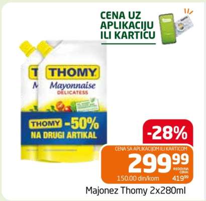 Majonez Thomy 2x280ml