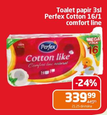 Perfex Cotton 16/1 comfort line