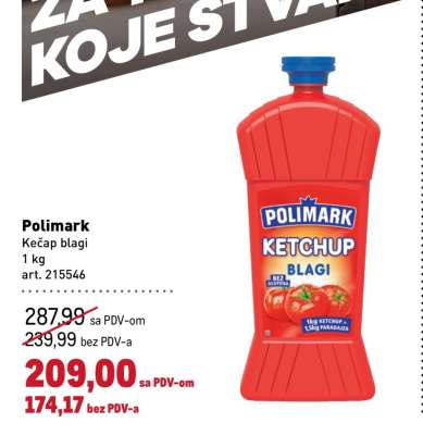 Polimark kečap blagi