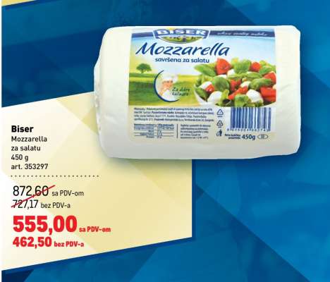 Biser Mozzarella za salatu