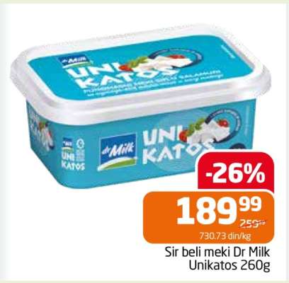 Sir beli meki Dr Milk Unikatos 260g