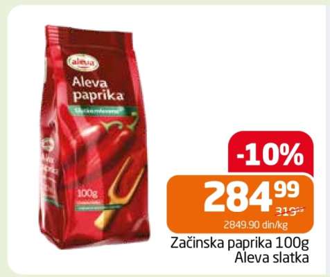 Začinska paprika 100g Aleva slatka