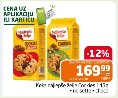 Keks najbolje želje Cookies 145g
