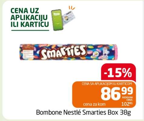 Bombone Nestlé Smarties Box 38g