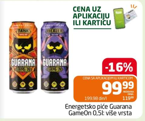 Guarana GameOn 0,5l