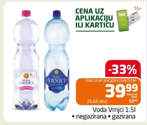 Voda Vrnci 1,5l