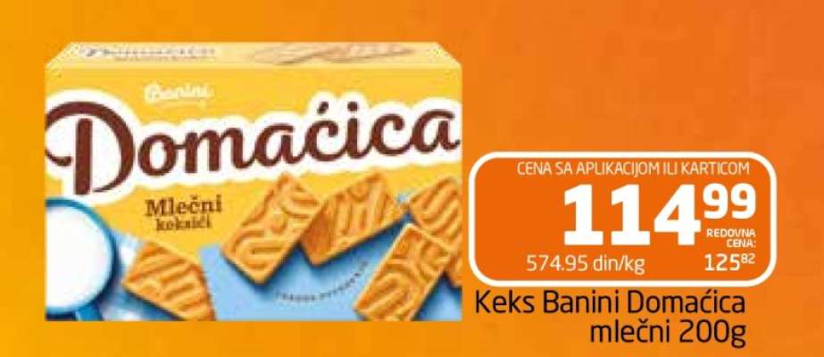 Keks Banini Domaćica mlečni 200g