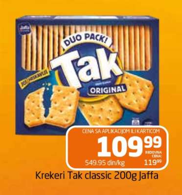Krekeri Tak classic 200g Jaffa