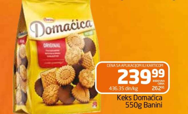 Keks Domaćica 550g Banini