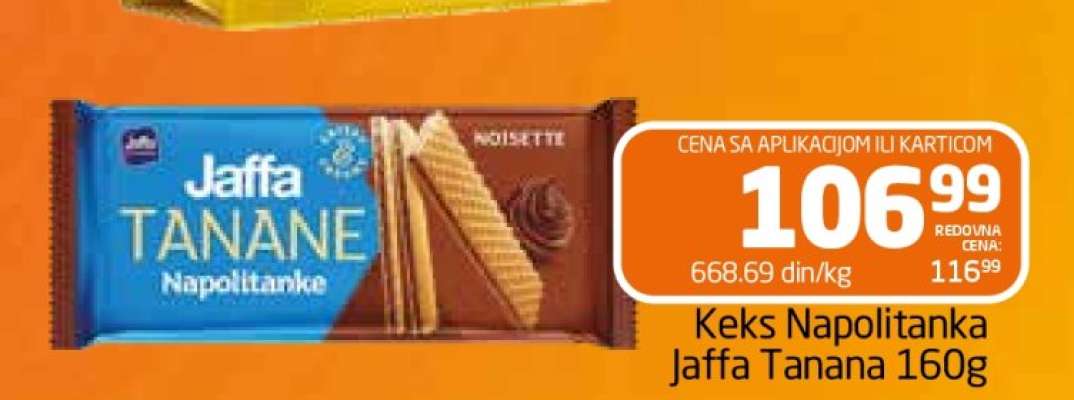 Keks Napolitanka Jaffa Tanana 160g