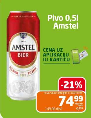 Pivo 0.5l Amstel