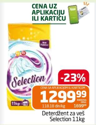Deterdžent za veš Selection 11kg