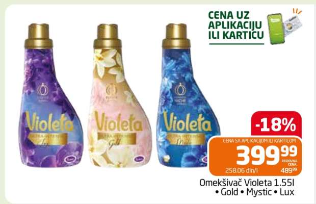 Omekšivač Violeta 1.55L