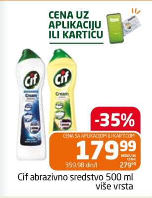 Cif abrazivno sredstvo 500 ml više vrsta