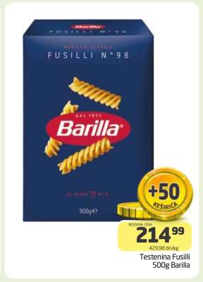 TESTENINA FUSILLI 500G BARILLA