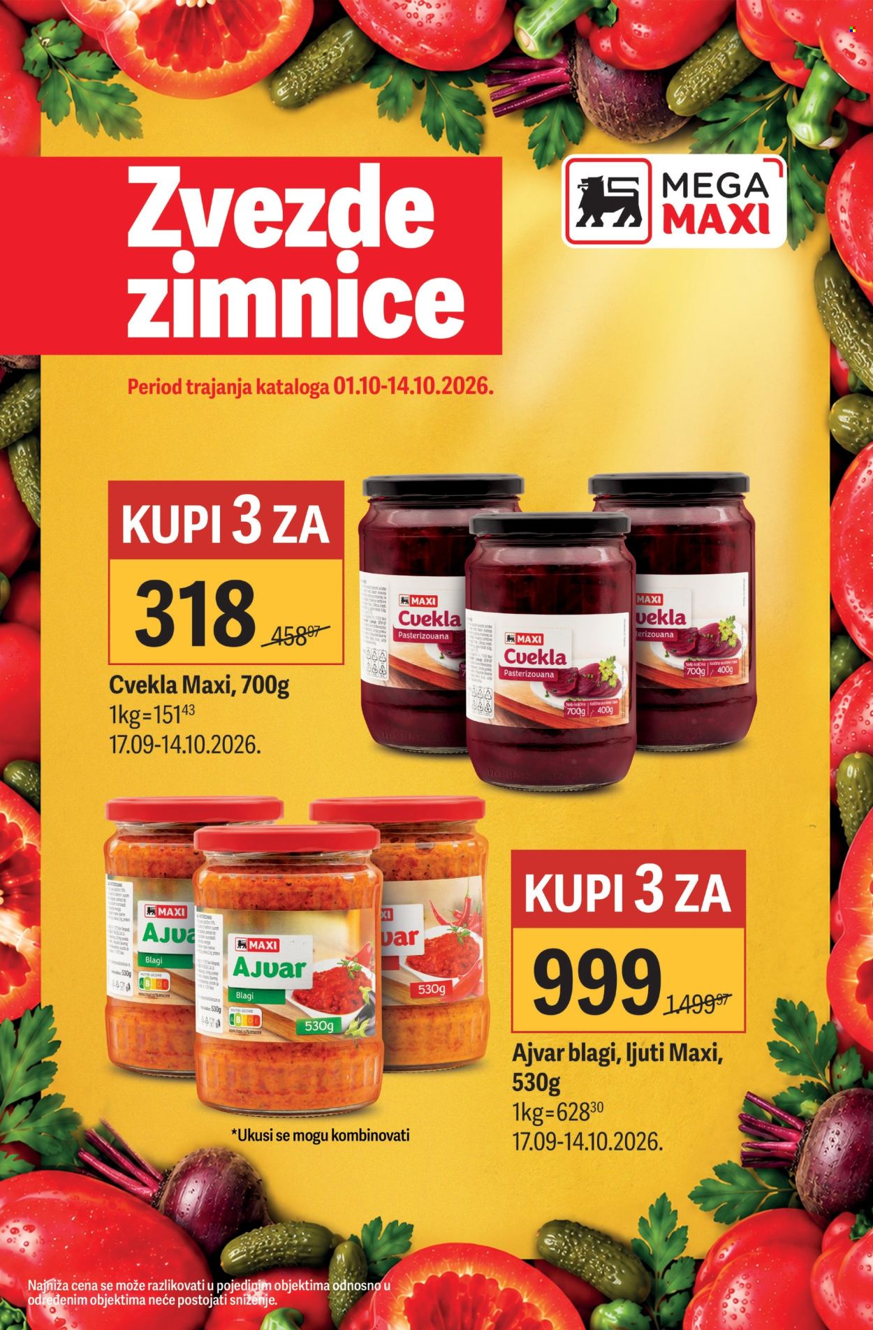 Mega Maxi katalog - 01.10.2026 - 14.10.2026. Stranica 1