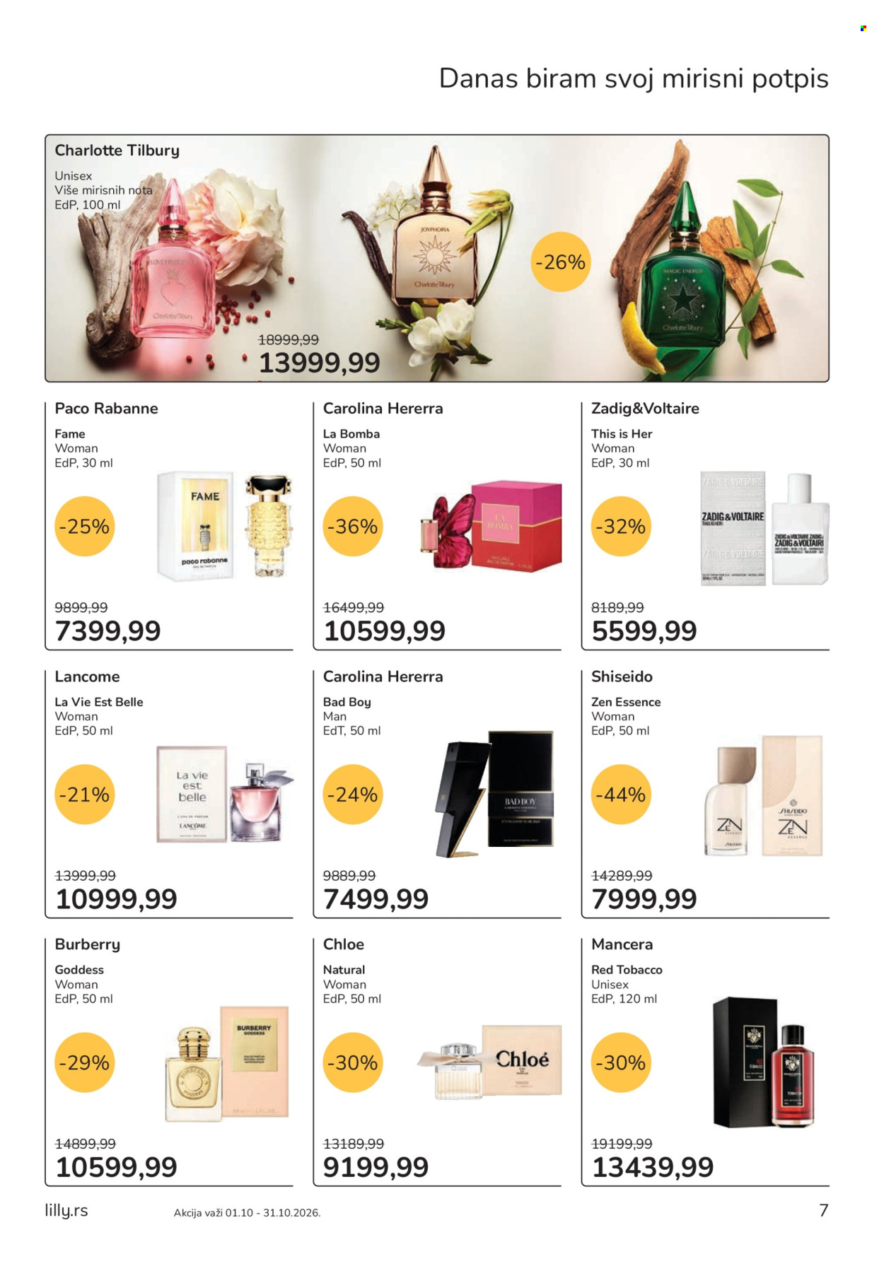 Lilly Drogerie katalog - 01.10.2026 - 31.10.2026. Stranica 7