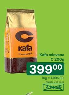 Kafa mlevena C 200g